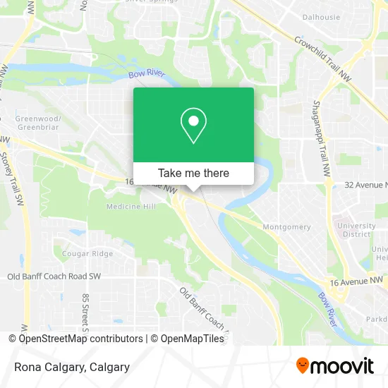 Rona Calgary map