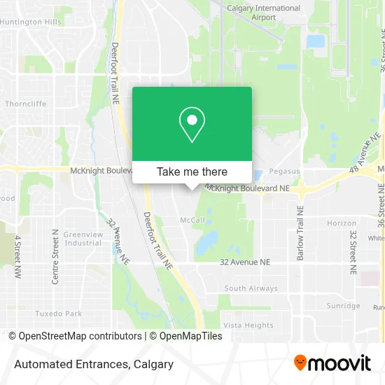 Automated Entrances map