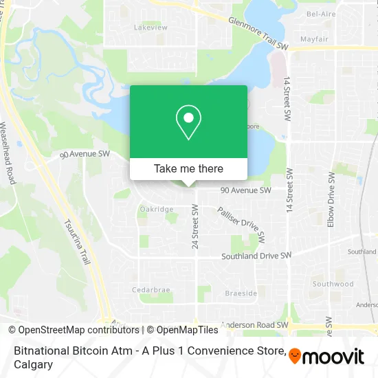 Bitnational Bitcoin Atm - A Plus 1 Convenience Store map