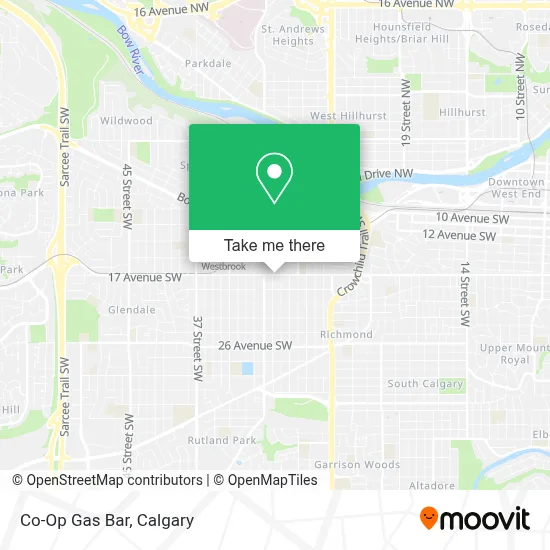 Co-Op Gas Bar map