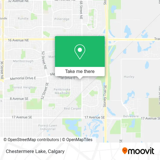 Chestermere Lake map
