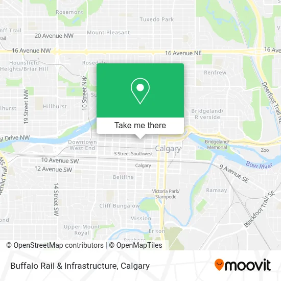Buffalo Rail & Infrastructure map