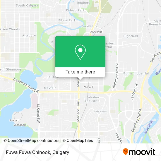Fuwa Fuwa Chinook map