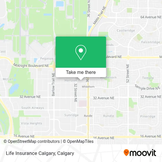 Life Insurance Calgary map