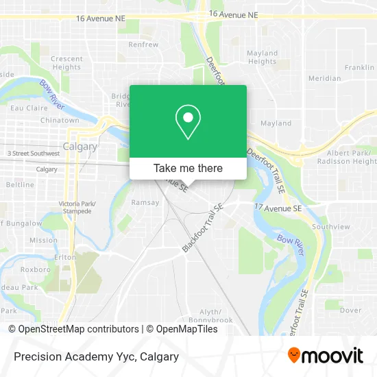 Precision Academy Yyc map