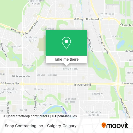 Snap Contracting Inc. - Calgary map