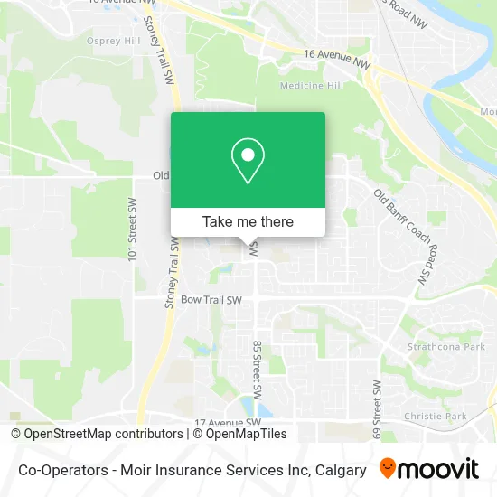 Co-Operators - Moir Insurance Services Inc map