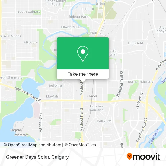 Greener Days Solar map