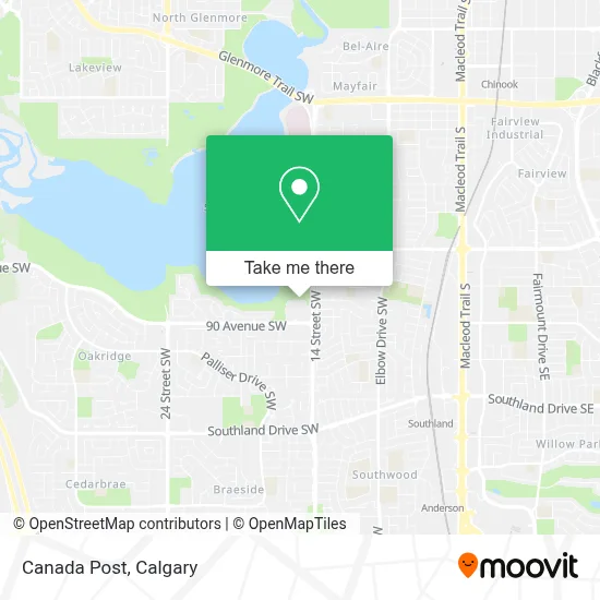 Canada Post map
