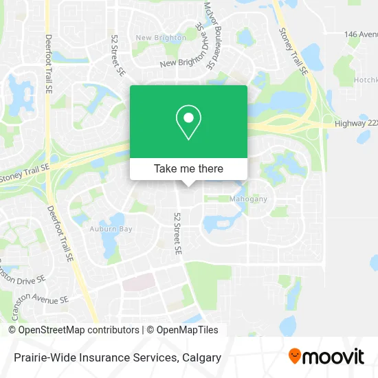 Prairie-Wide Insurance Services map
