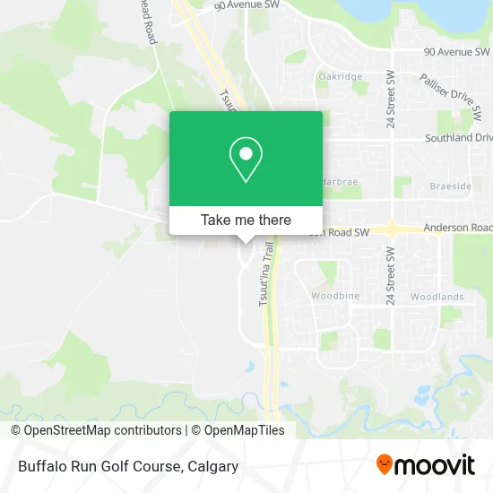 Buffalo Run Golf Course map