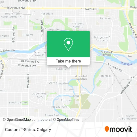 Custom T-Shirts map
