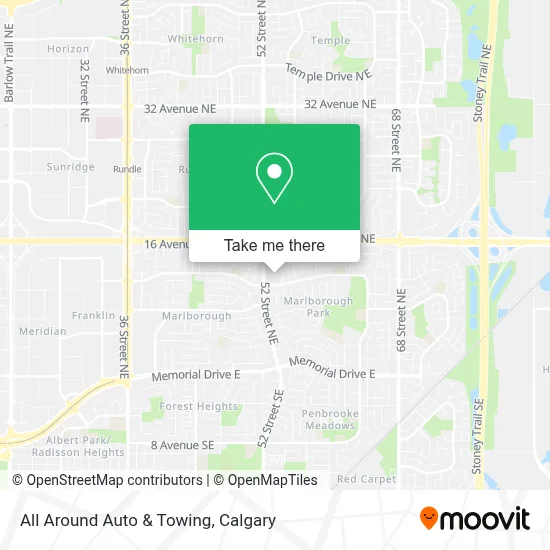 All Around Auto & Towing map