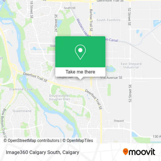 Image360 Calgary South map