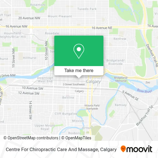 Centre For Chiropractic Care And Massage map