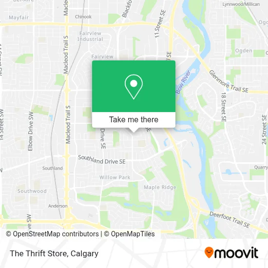 The Thrift Store map