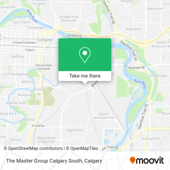 The Master Group Calgary South map