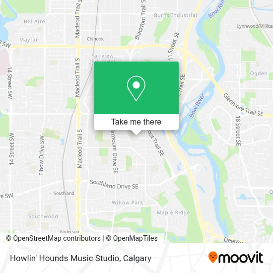 Howlin' Hounds Music Studio map