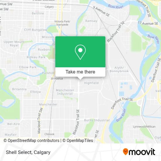 Shell Select map