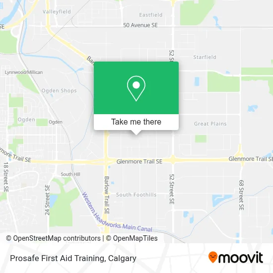 Prosafe First Aid Training map