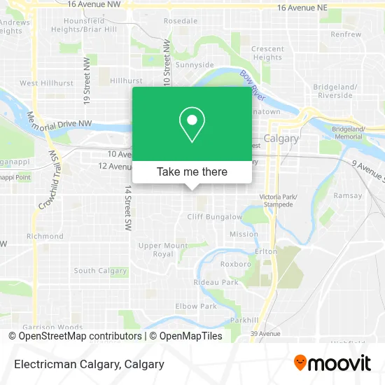 Electricman Calgary map