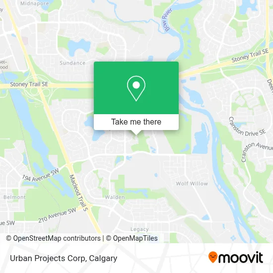 Urban Projects Corp map