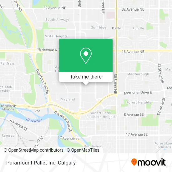 Paramount Pallet Inc map