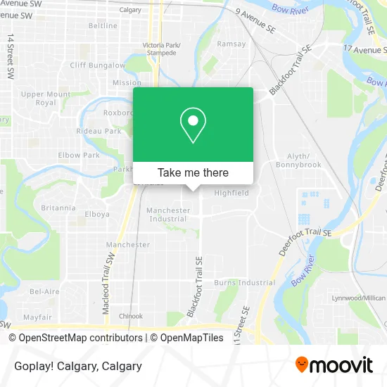 Goplay! Calgary map