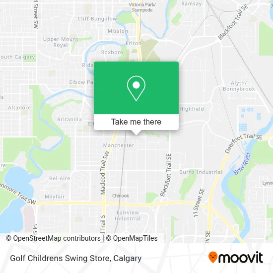 Golf Childrens Swing Store map
