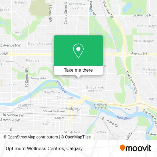 Optimum Wellness Centres map