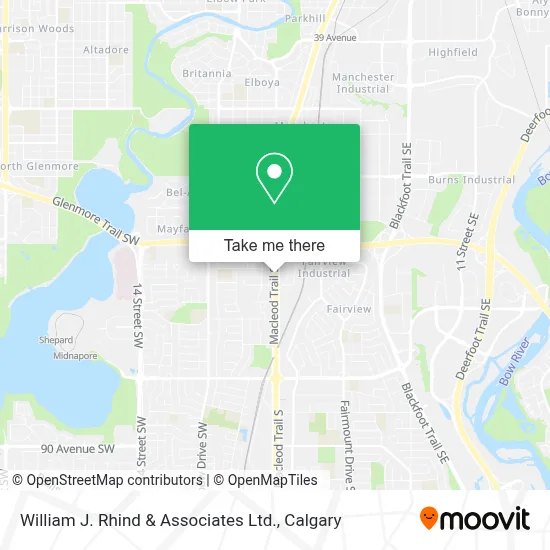William J. Rhind & Associates Ltd. map