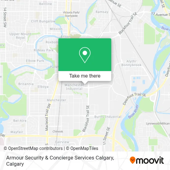Armour Security & Concierge Services Calgary map