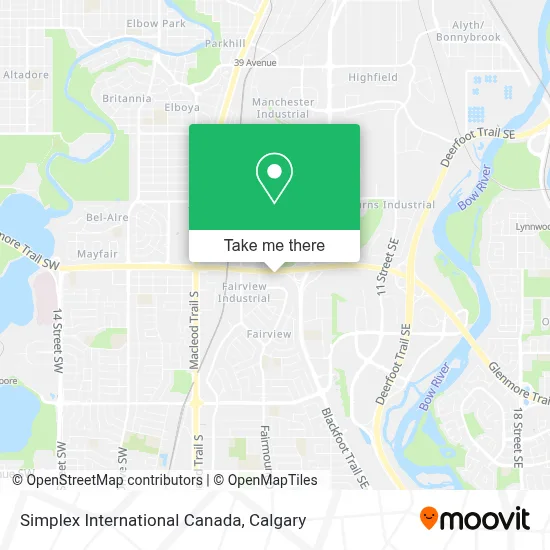 Simplex International Canada map