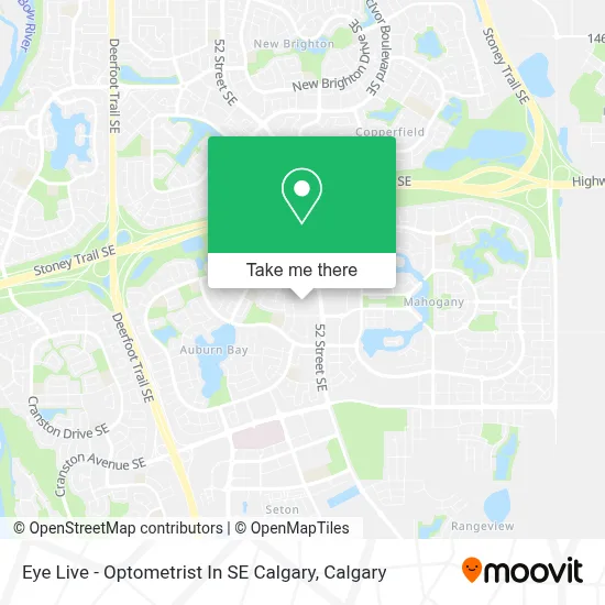 Eye Live - Optometrist In SE Calgary map