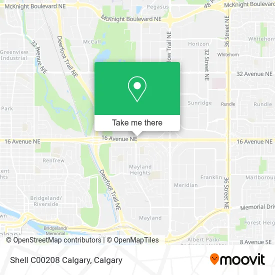 Shell C00208 Calgary map