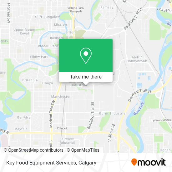 Key Food Equipment Services map