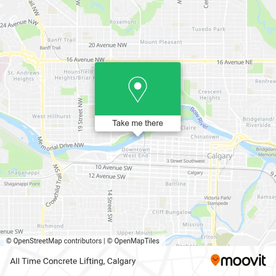All Time Concrete Lifting map