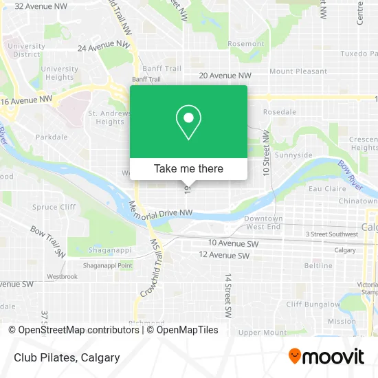 Club Pilates map