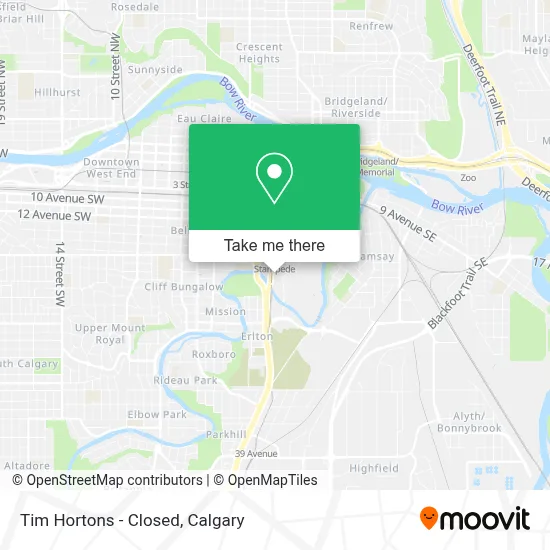 Tim Hortons - Closed map