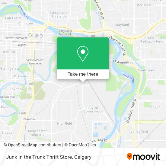 Junk In the Trunk Thrift Store map