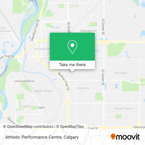 Athletic Performance Centre map