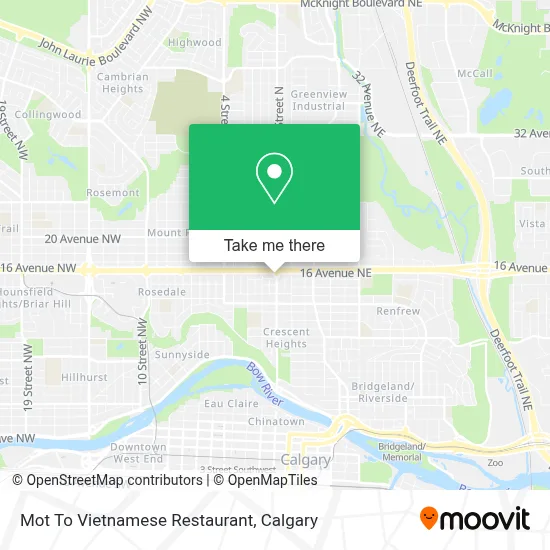 Mot To Vietnamese Restaurant map