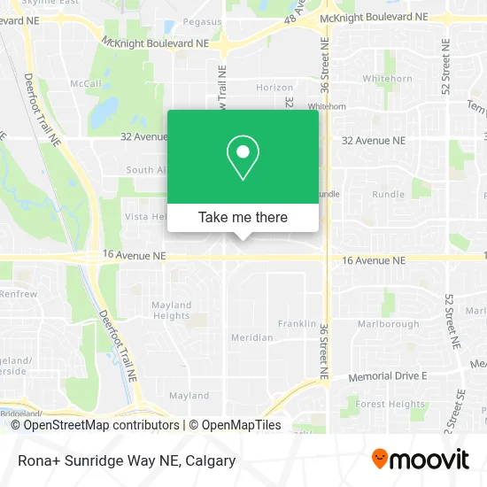 Rona+ Sunridge Way NE map