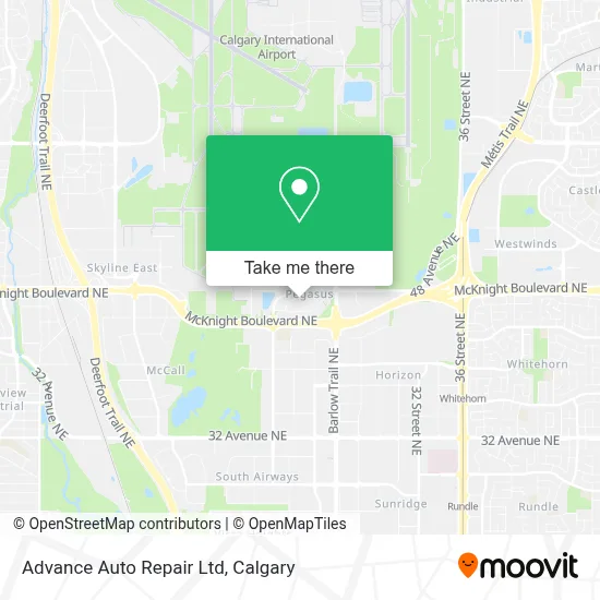 Advance Auto Repair Ltd map