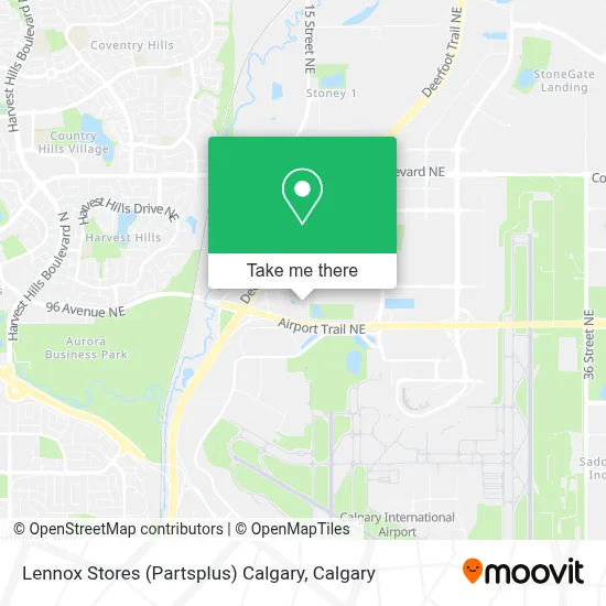 Lennox Stores (Partsplus) Calgary map