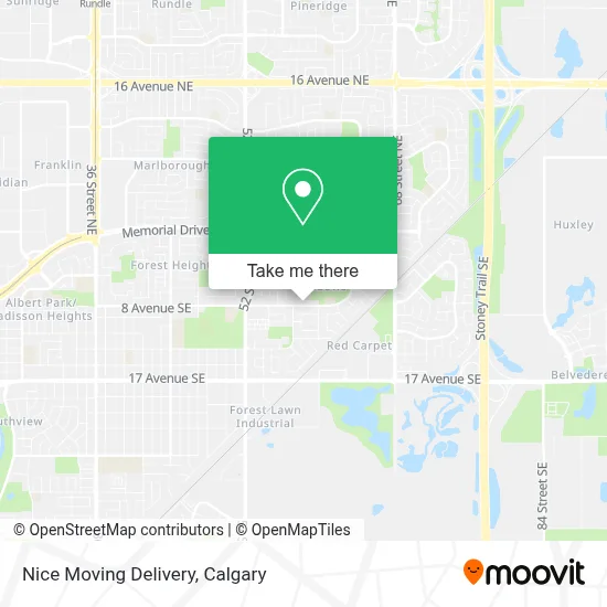 Nice Moving Delivery map
