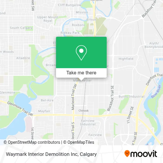 Waymark Interior Demolition Inc map