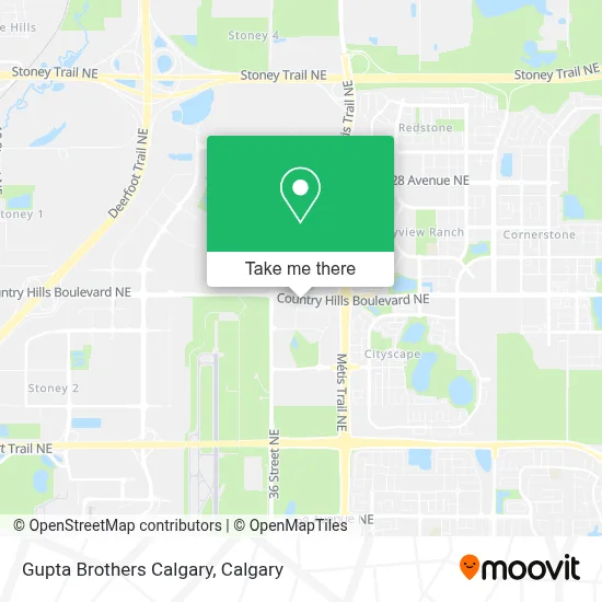 Gupta Brothers Calgary map