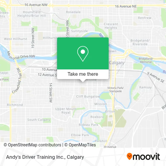 Andy's Driver Training Inc. map