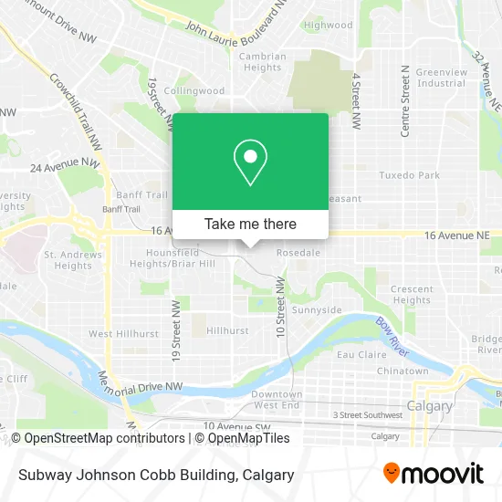 Subway Johnson Cobb Building map